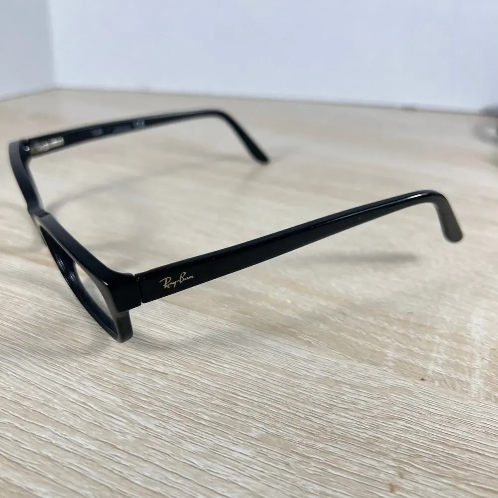 Ray-Ban RB5187 2000 Eyeglasses Black Rectangular Full Rim Frames Only 50-16-140